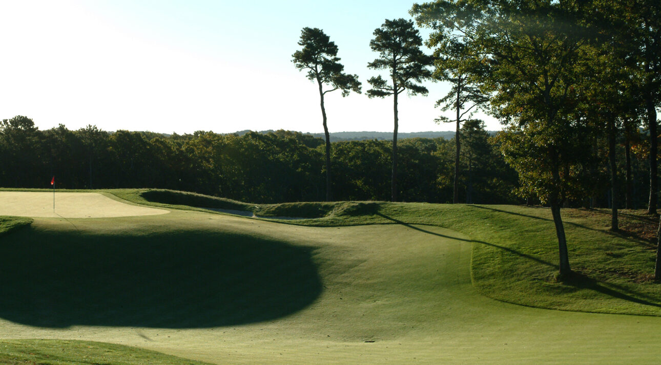 Golf course green of Cape Cod resort