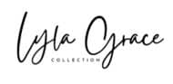 Lyla Grace Collection" written in black cursive and uppercase block letters on a white background, inspired by the festive spirit of Merry Market.