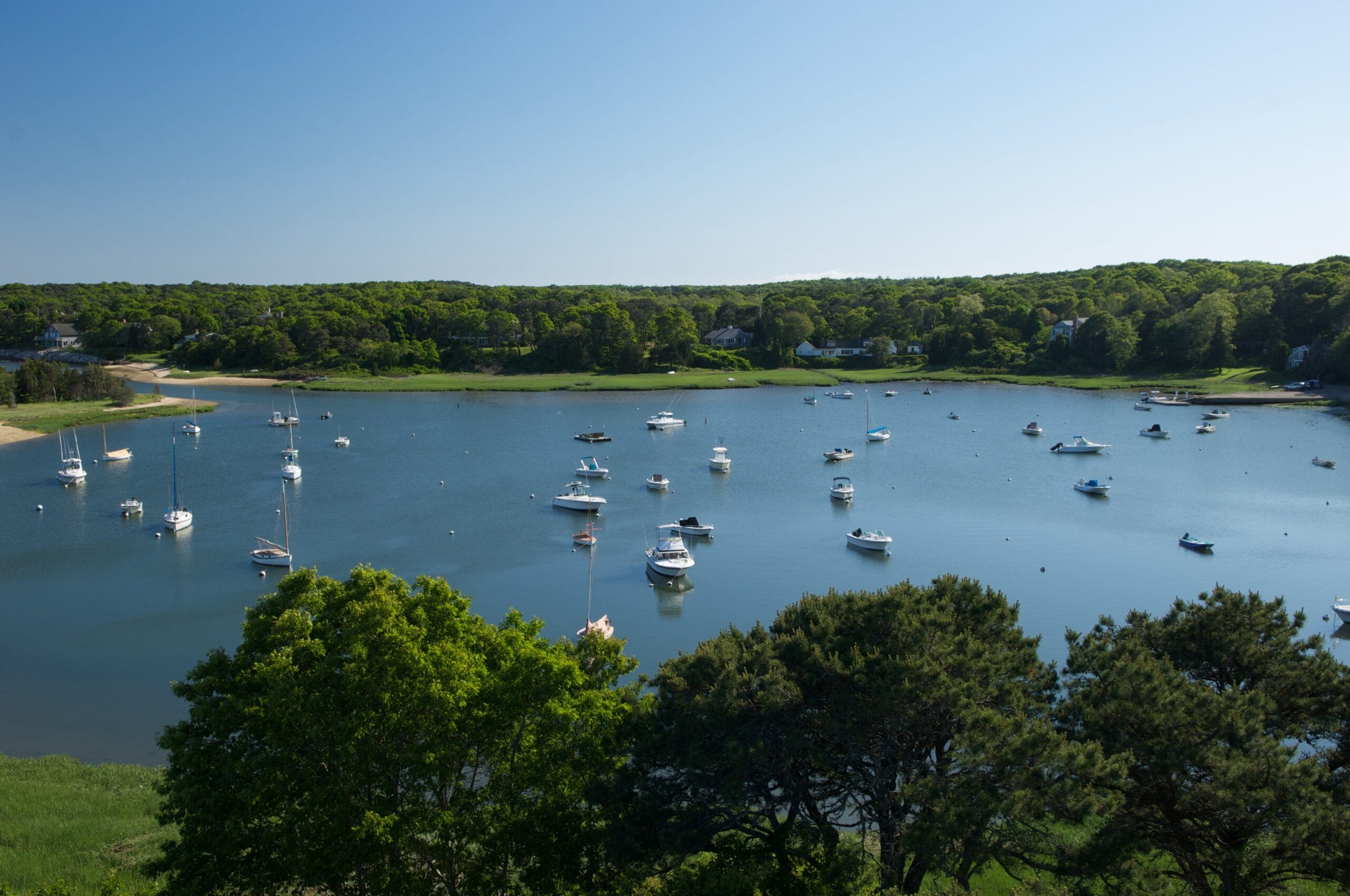 Boats in the bay at Wequassett.