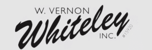 Logo with the text "W. Vernon Whiteley Inc. #15920" in a mix of bold cursive and regular fonts on a light background, evoking the vibrant spirit of a Cape Cod Arts Festival.