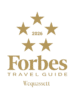 Forbes Travel Guide 2026 logo with five gold stars and the word "Wequassett" displayed below.