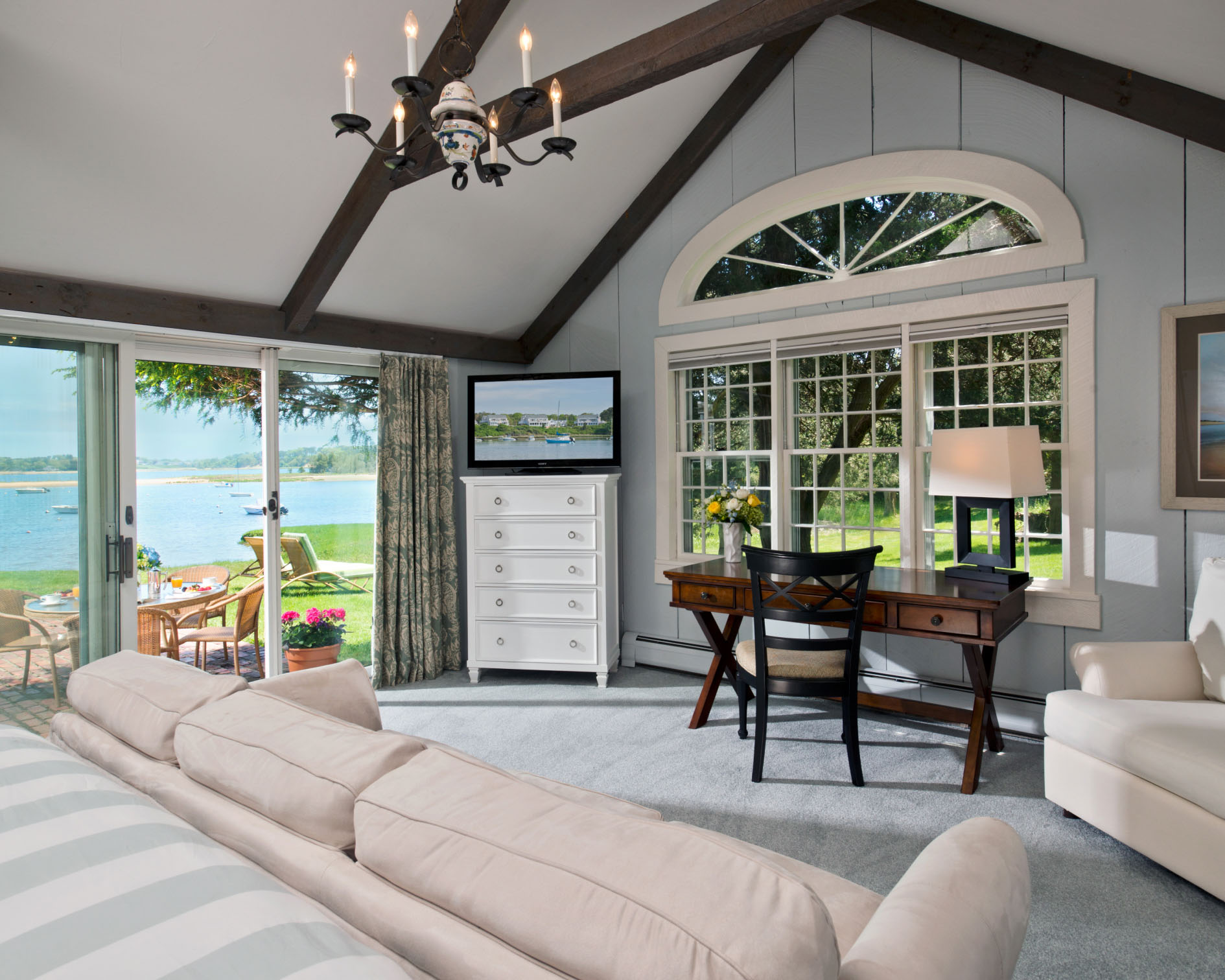 Hotel room on Cape Cod with ocean view.