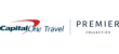 Capital One Travel logo alongside the Premier Collection logo.