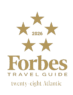 Forbes Travel Guide 2026 logo with five gold stars above the text "Forbes Travel Guide twenty-eight Atlantic.